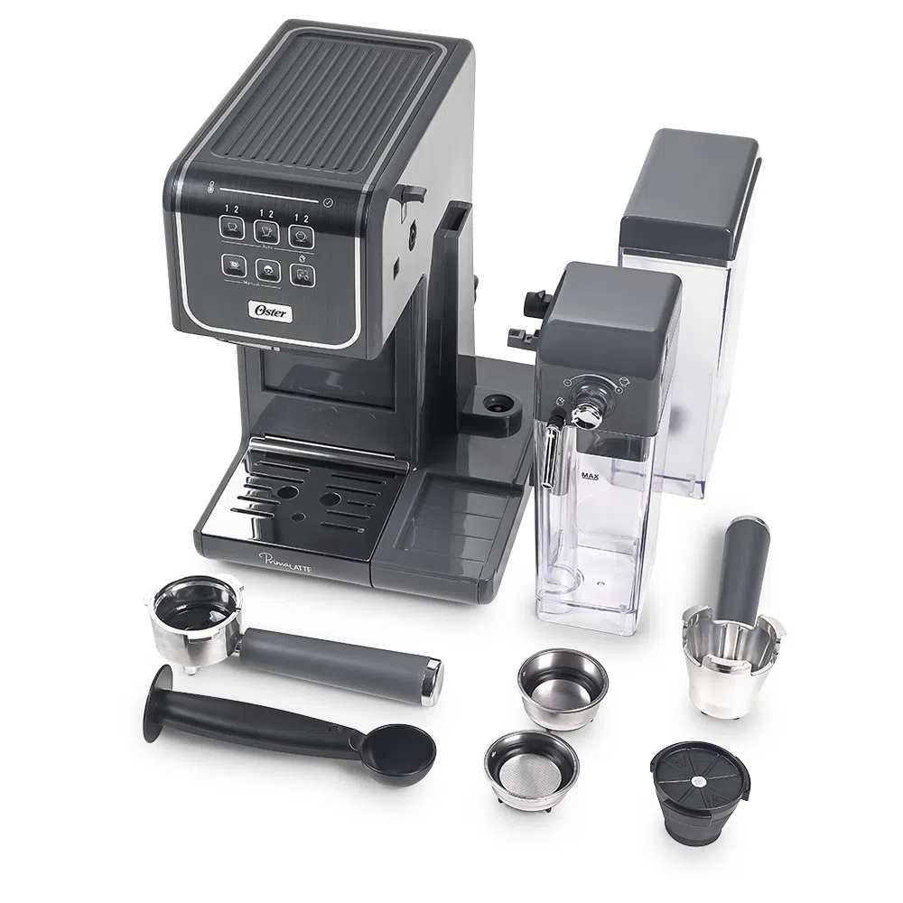 Cafeteira Máquina Espresso Oster PrimaLatte Touch Cinza