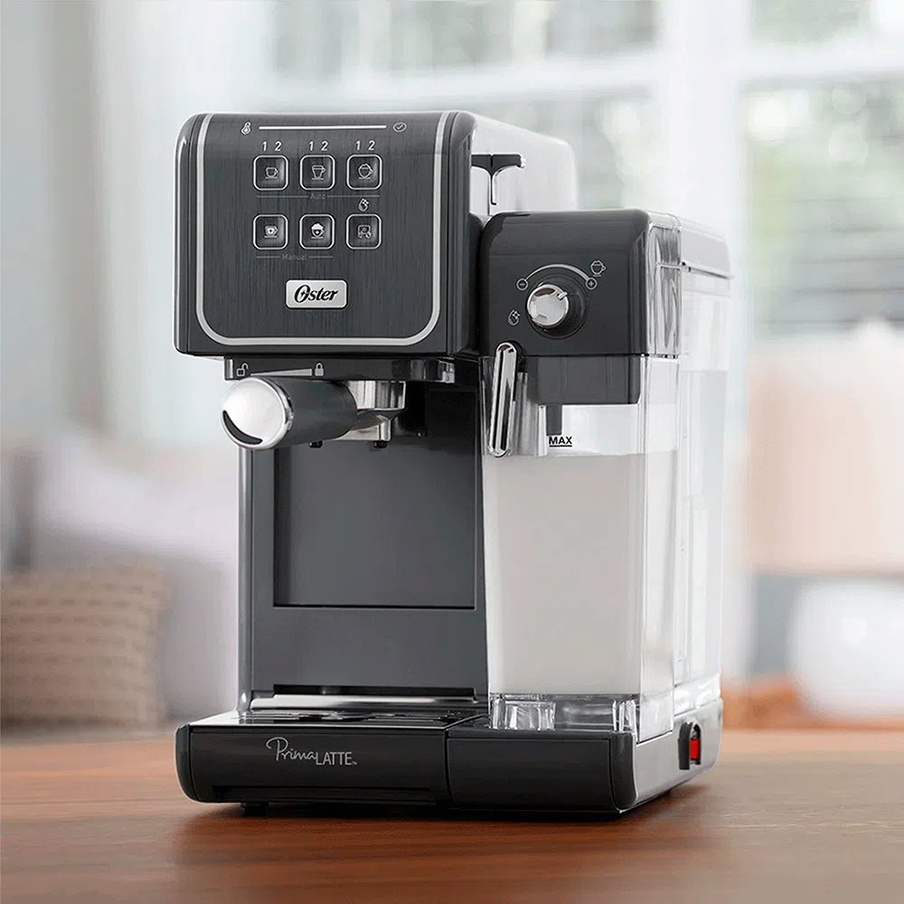 Cafeteira Máquina Espresso Oster PrimaLatte Touch Cinza