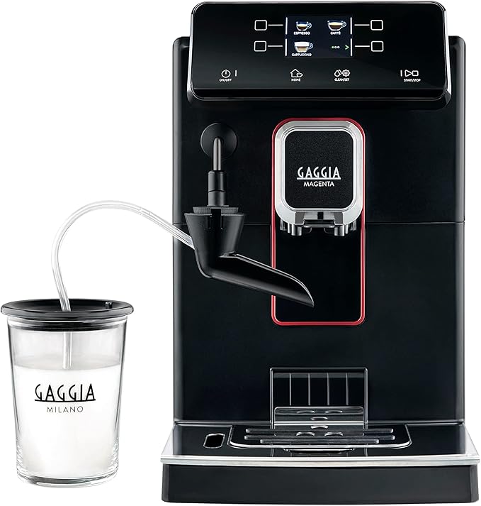 Cafeteira Maquina Gaggia Expresso Italiana Automática Magenta Milk com Moedor