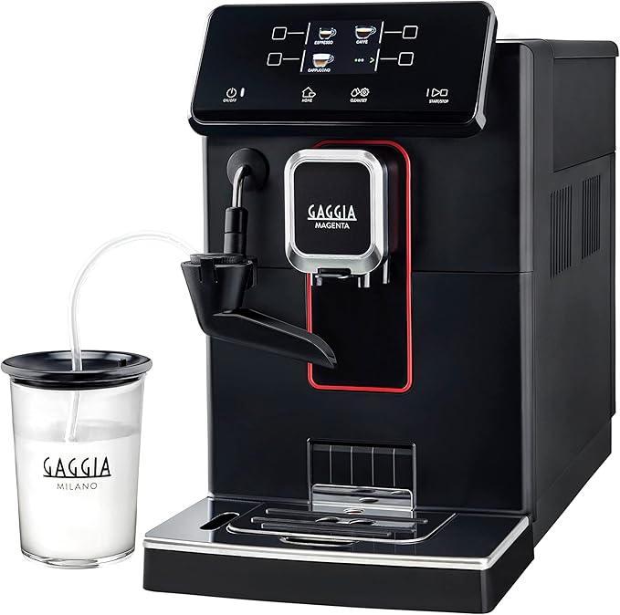 Cafeteira Maquina Gaggia Expresso Italiana Automática Magenta Milk com Moedor