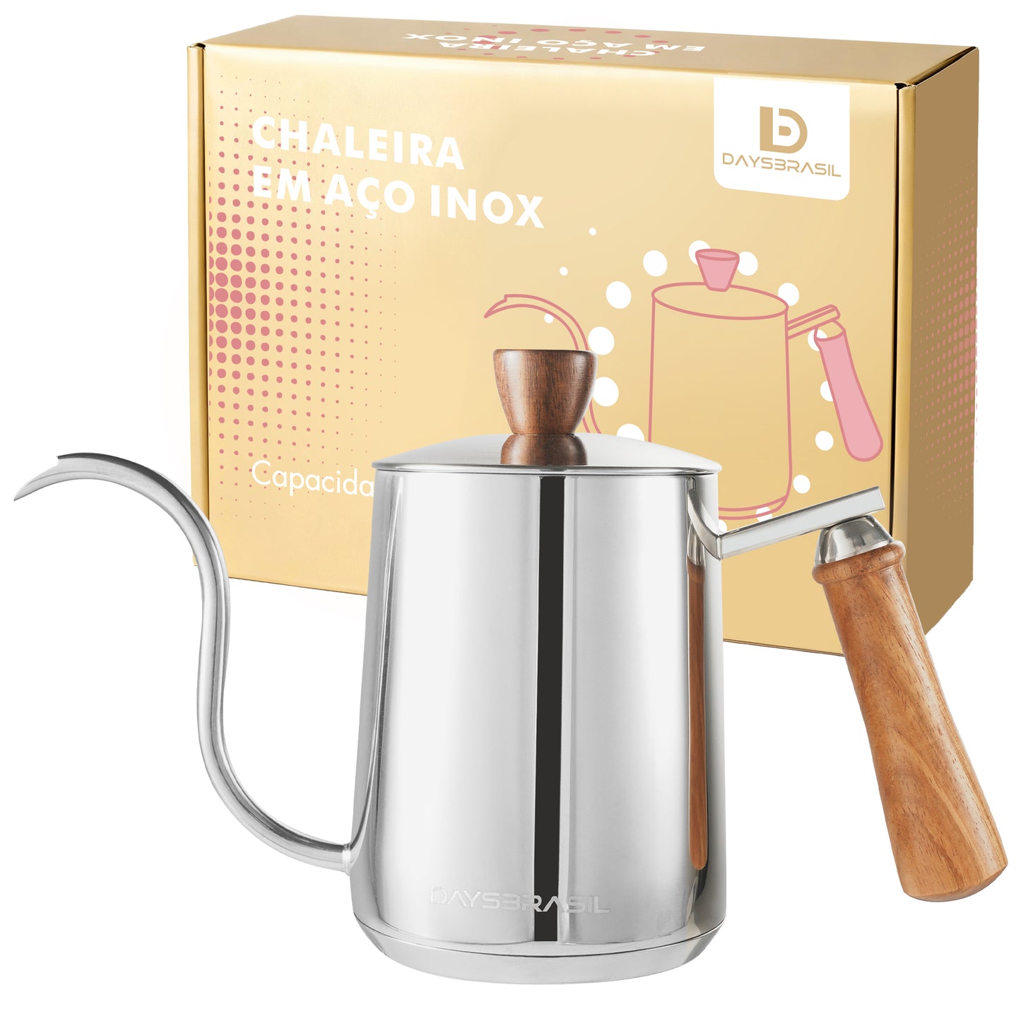 Chaleira Bico de Ganso 600 ml DaysBrasil