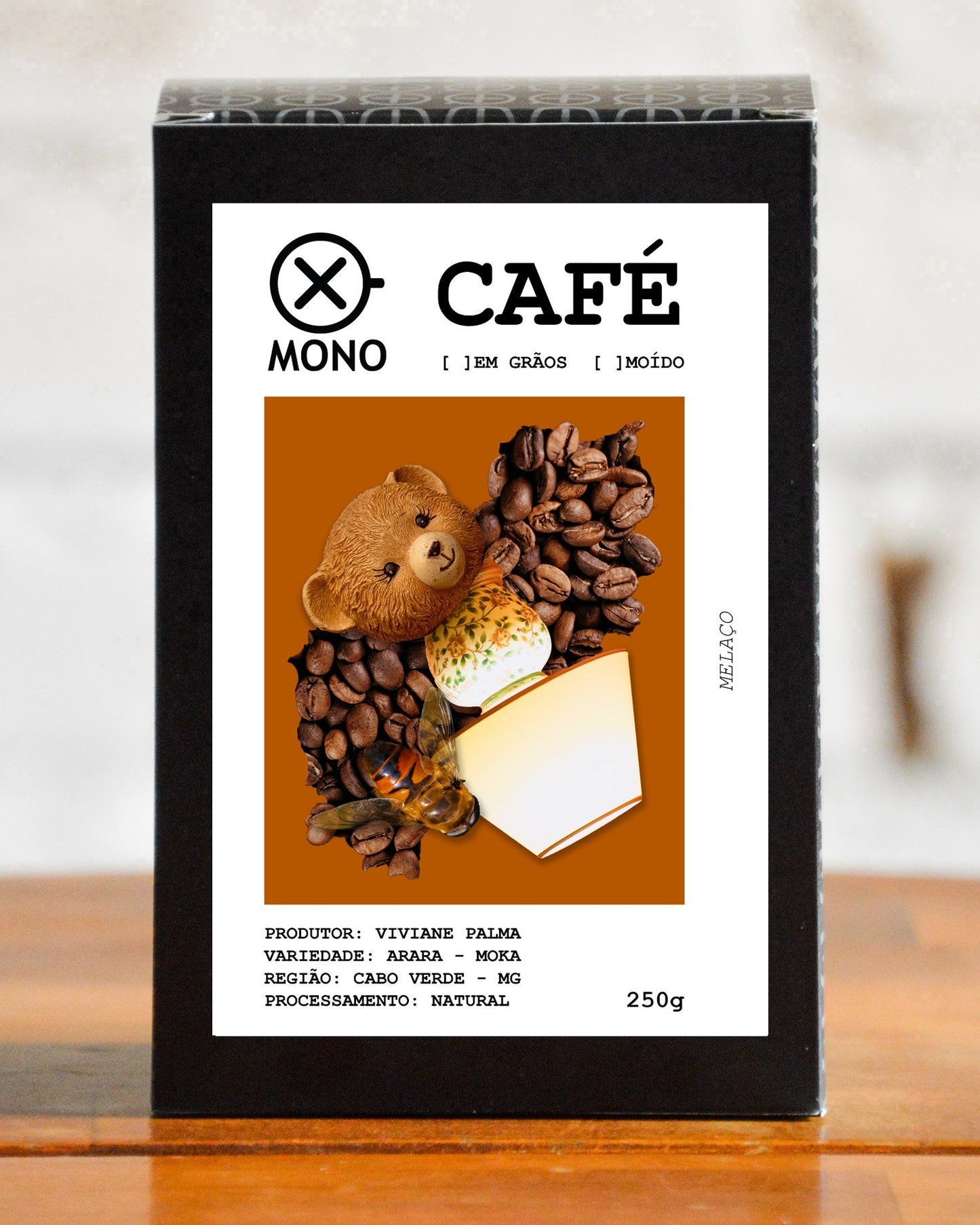 Arara Viviane Palma 250g em grãos Mono Cafés