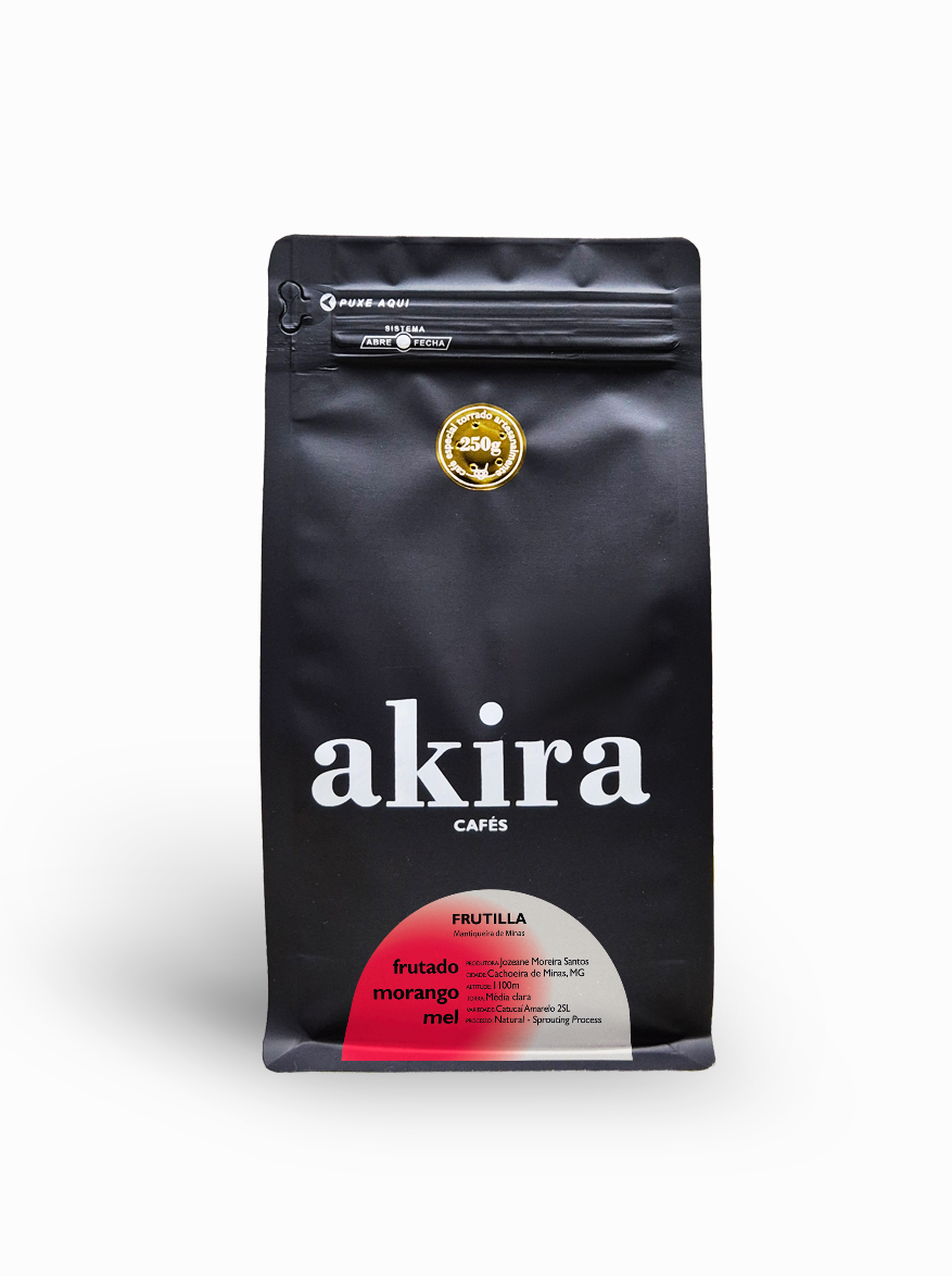 Café especial Frutilla 250g em grãos Akira Cafés