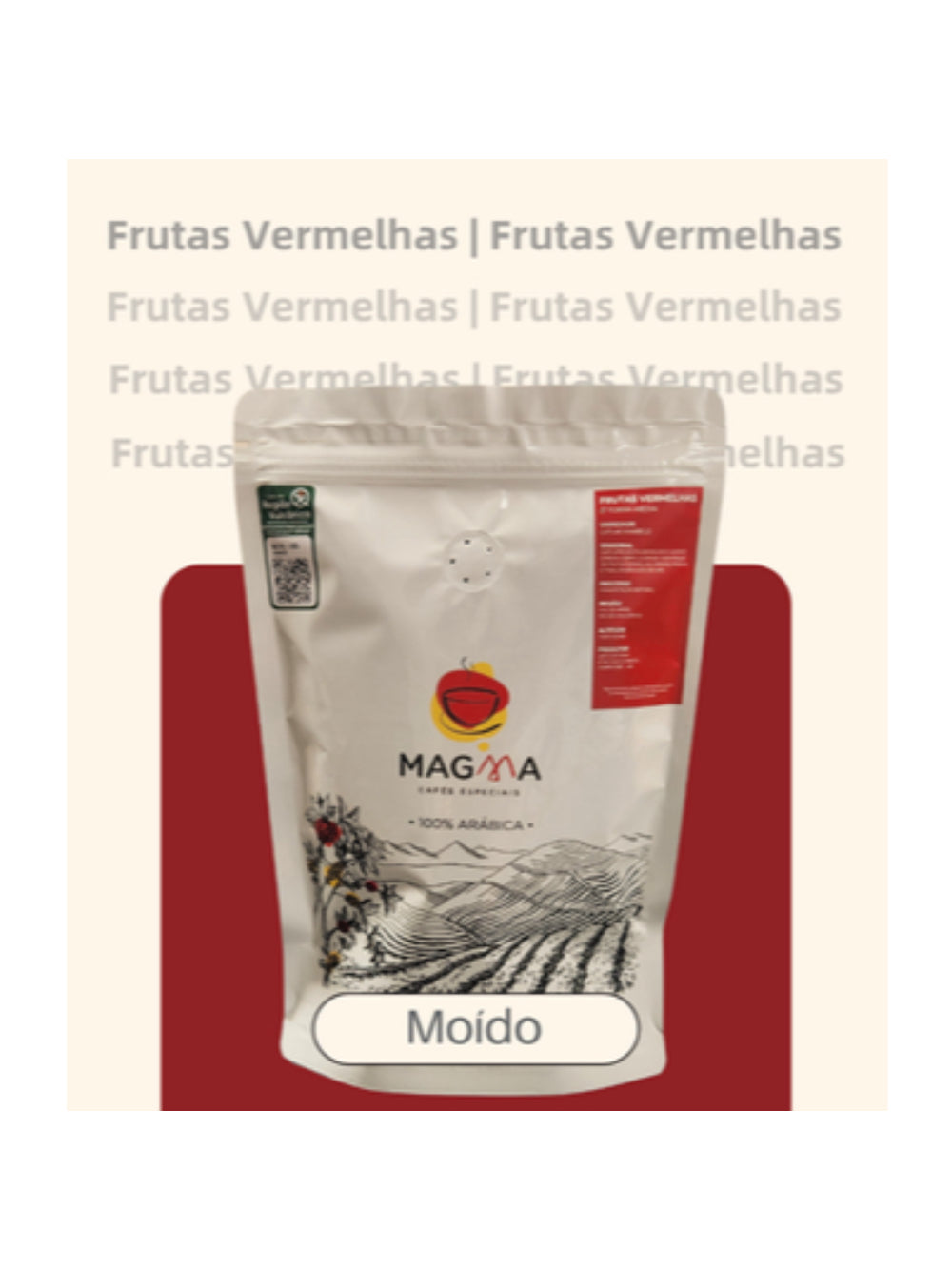 Café Especial Magma Frutas Vermelhas MOÍDO - 250g - 100% Arábica