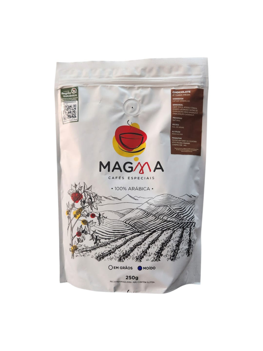 Café Especial Magma Chocolate MOÍDO - 250g - 100% Arábica