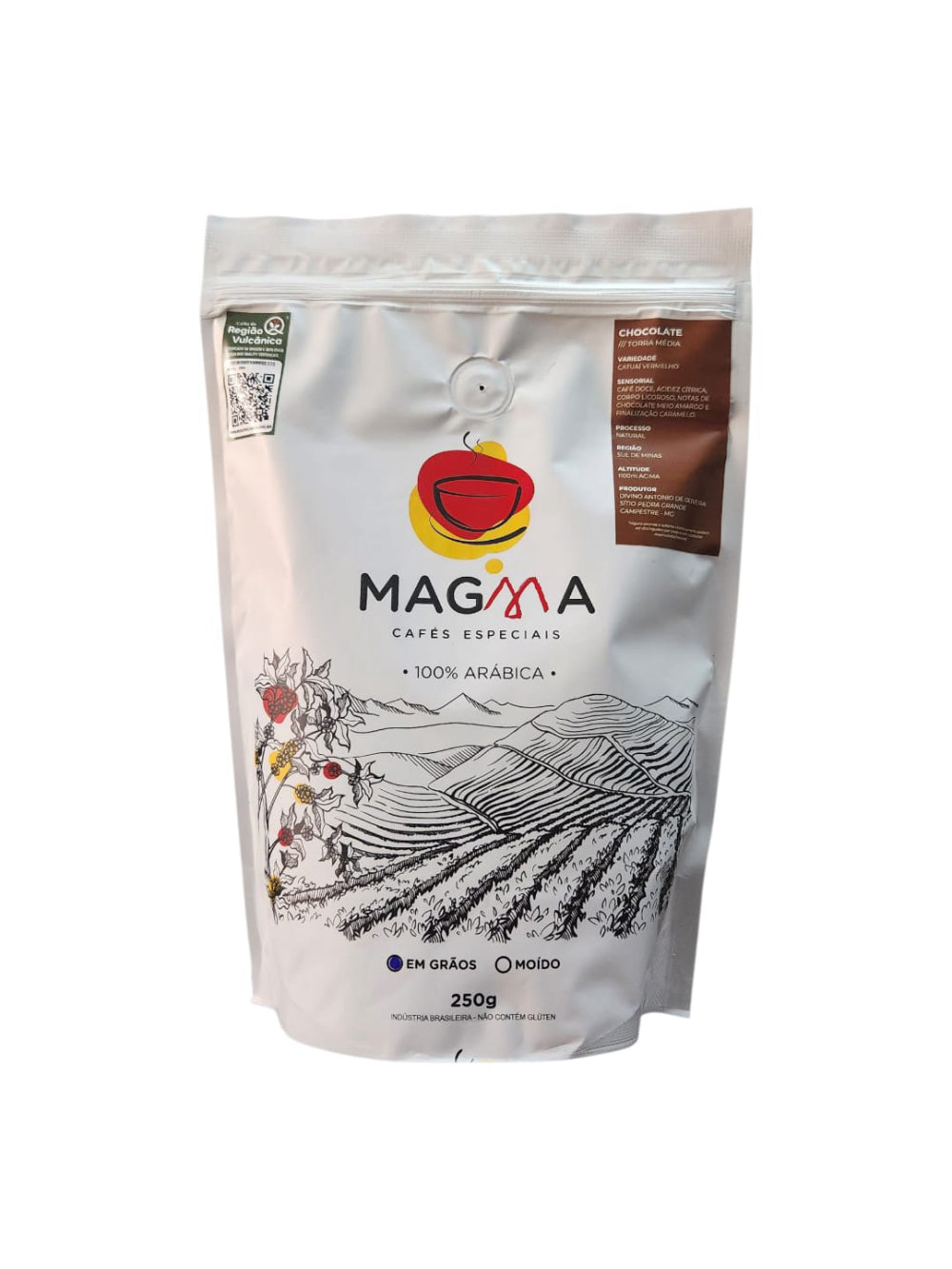 Café Especial Magma Chocolate GRÃOS - 250g - 100% Arábica