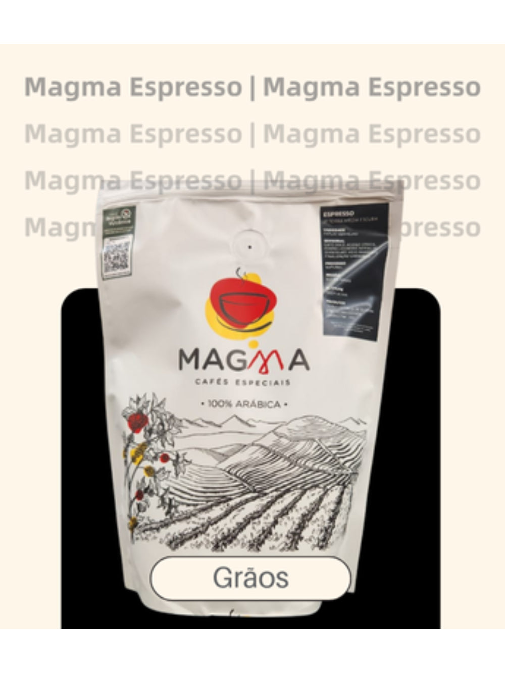 Café Especial Magma Espresso GRÃOS - 250g - 100% Arábica