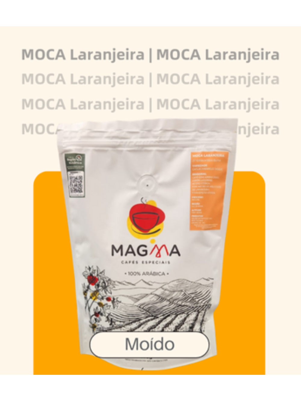 Café Especial Magma Moca Laranjeira MOÍDO - 250g - 100% Arábica