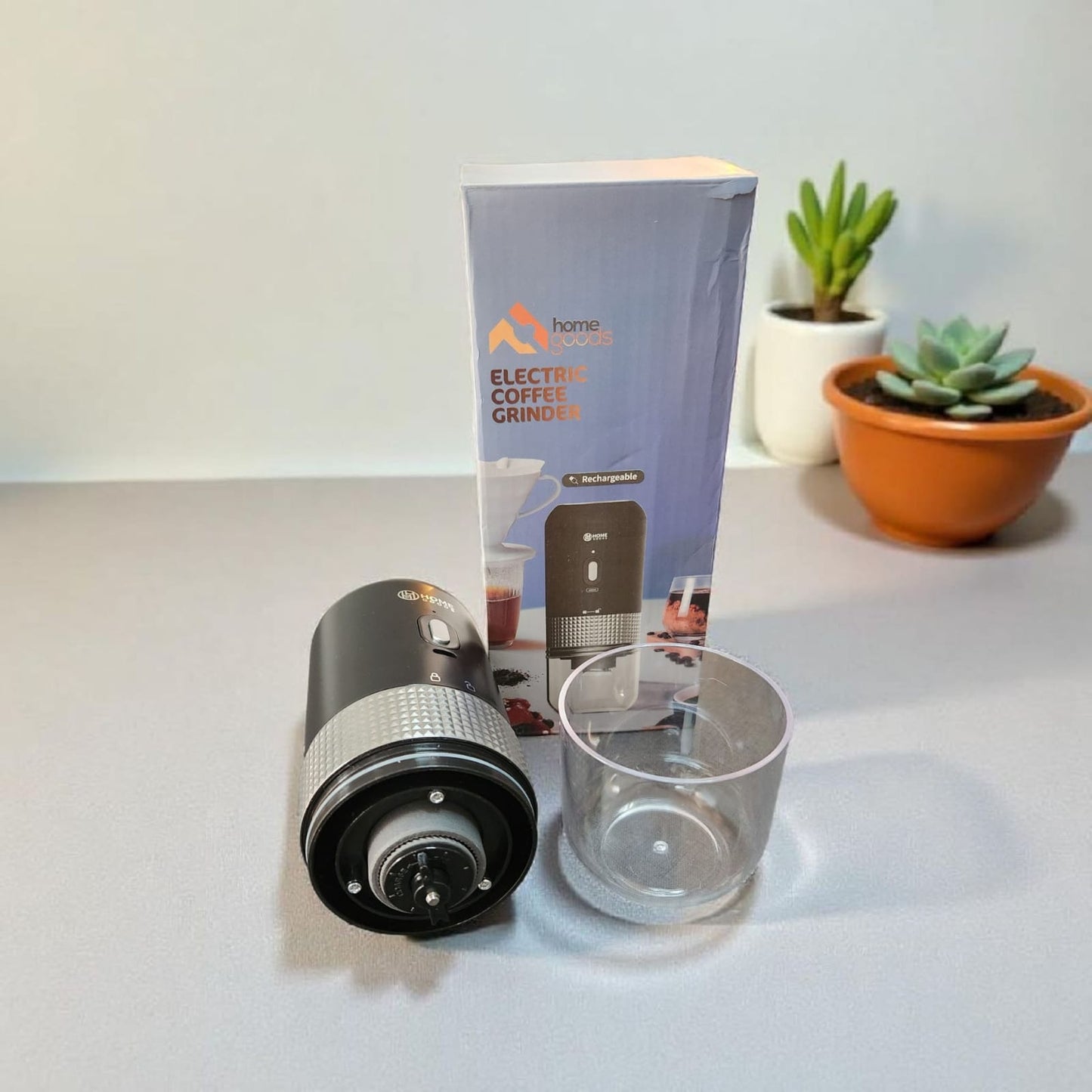 Kit 2 cafés especiais em grãos e moedor elétrico portátil