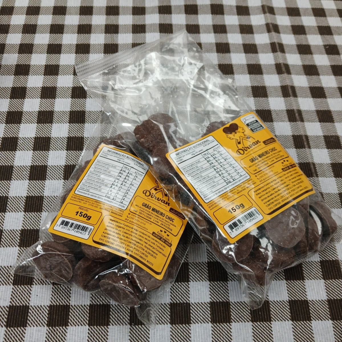 Biscoitos Artesanais Sabor Café com Chocolate 150g