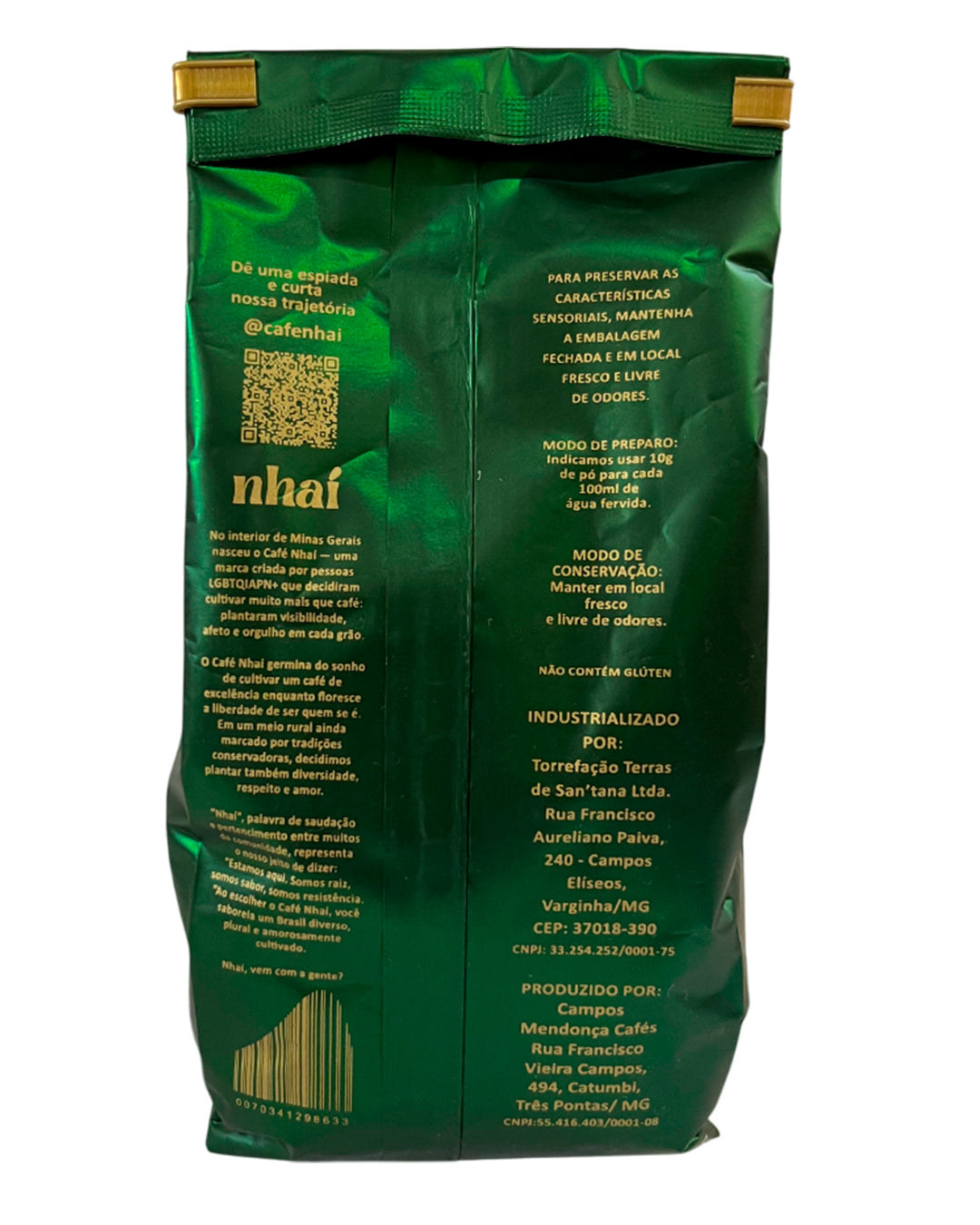 Café Especial +86 Pts Nhaí 250g Em Grãos Sul De Minas Gerais