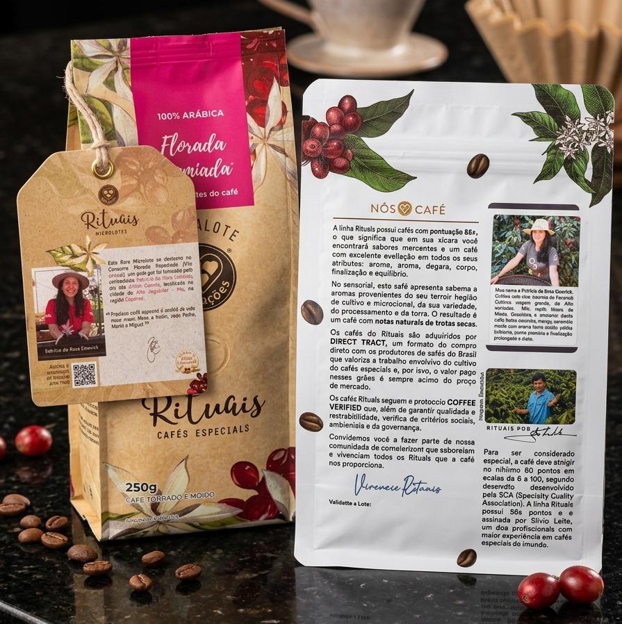 Kit de cafés especiais 1 Café Rituais 250g e 1 Florada Premiada 250g Sítio Gilson Garcia