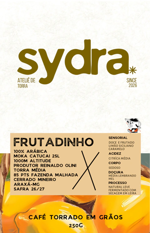 Café Especial Frutadinho Sydra 250g Grãos