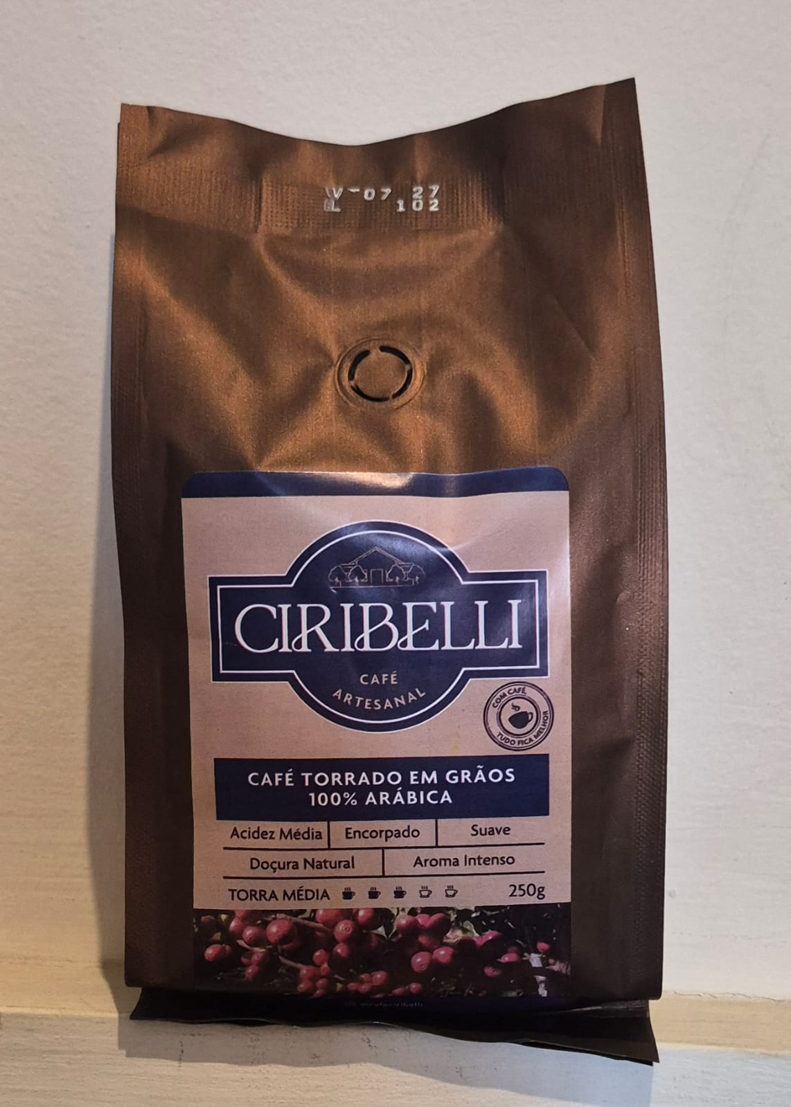 Café Ciribelli Especial Torrado em Grãos 250g