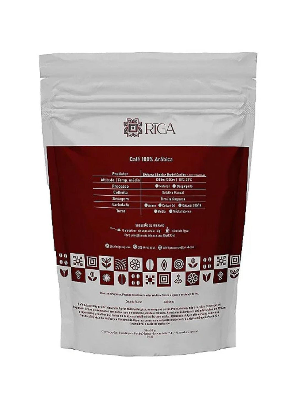 Café Rīga Chocolate ao Leite embalagem 250g em grãos