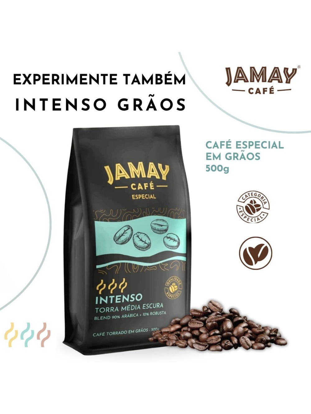 JAMAY Café Intenso MOÍDO Sachê 500g