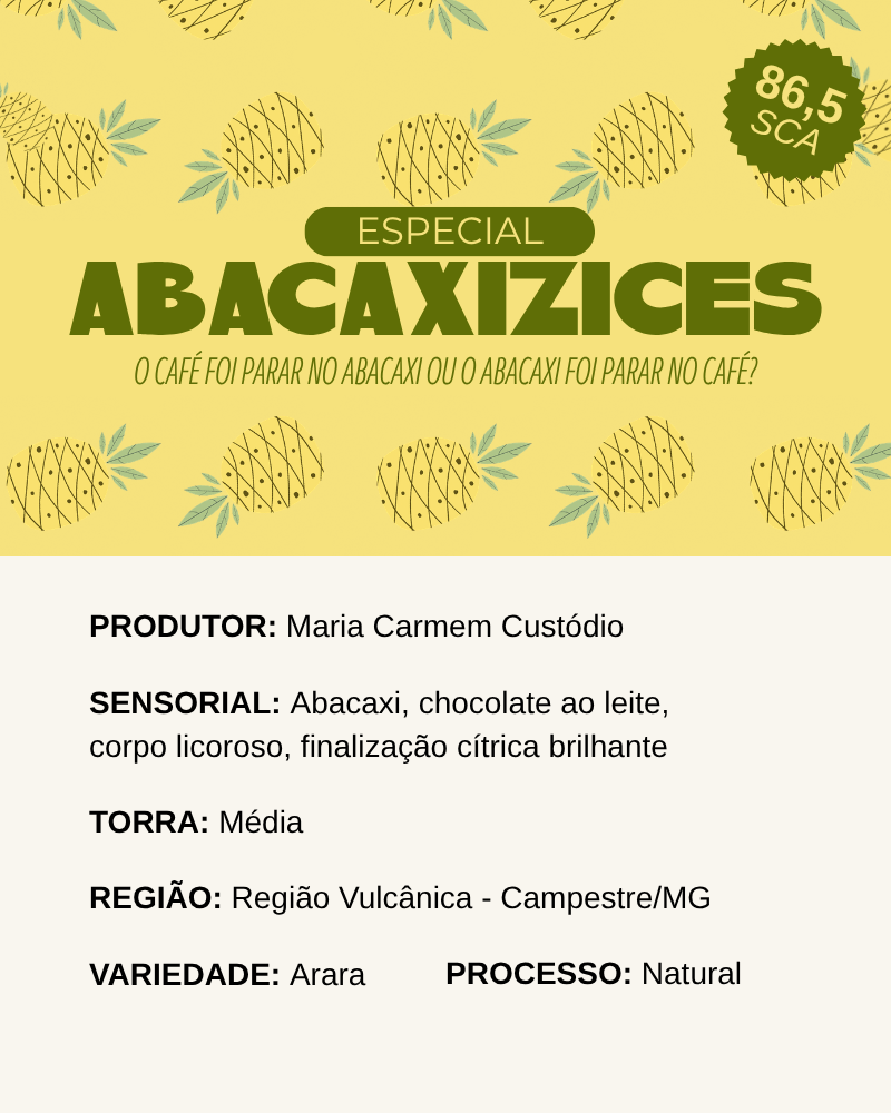 Café Especial Abacaxizices 250g