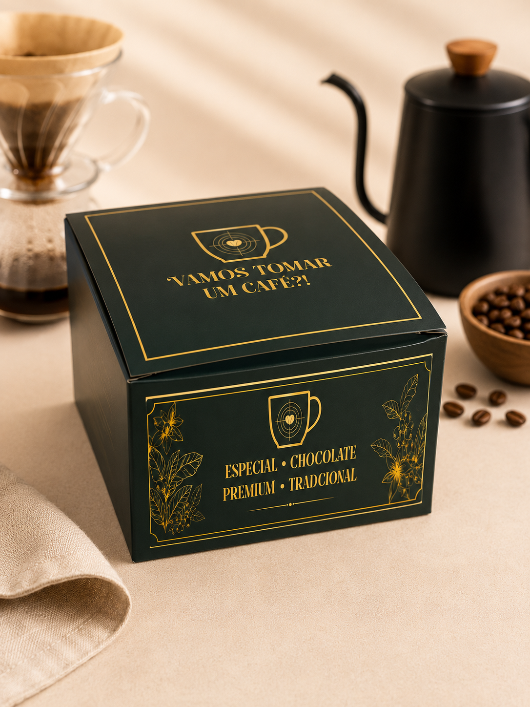 Drip coffee especial chocolate torra média e tradicional Vamos Tomar Um Café