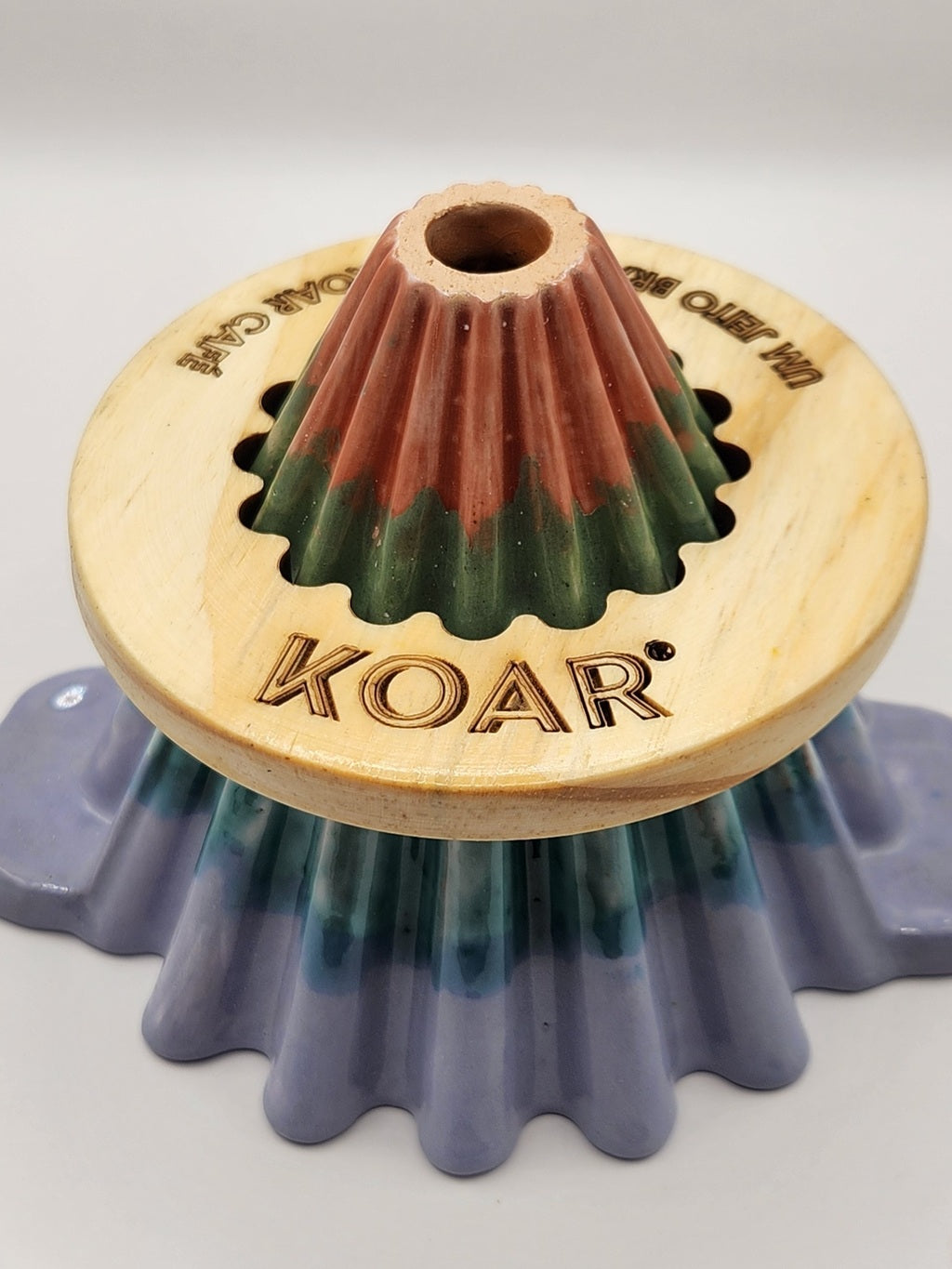 Método Koar cerâmica lilás e azul