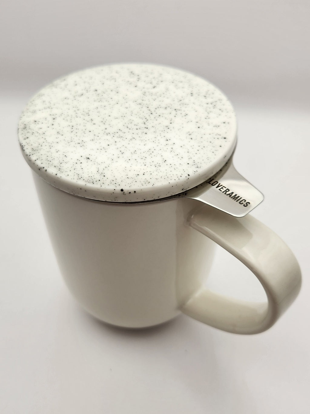 Xícara com Infusor em Aço Inox 300ml Bege Loveramics