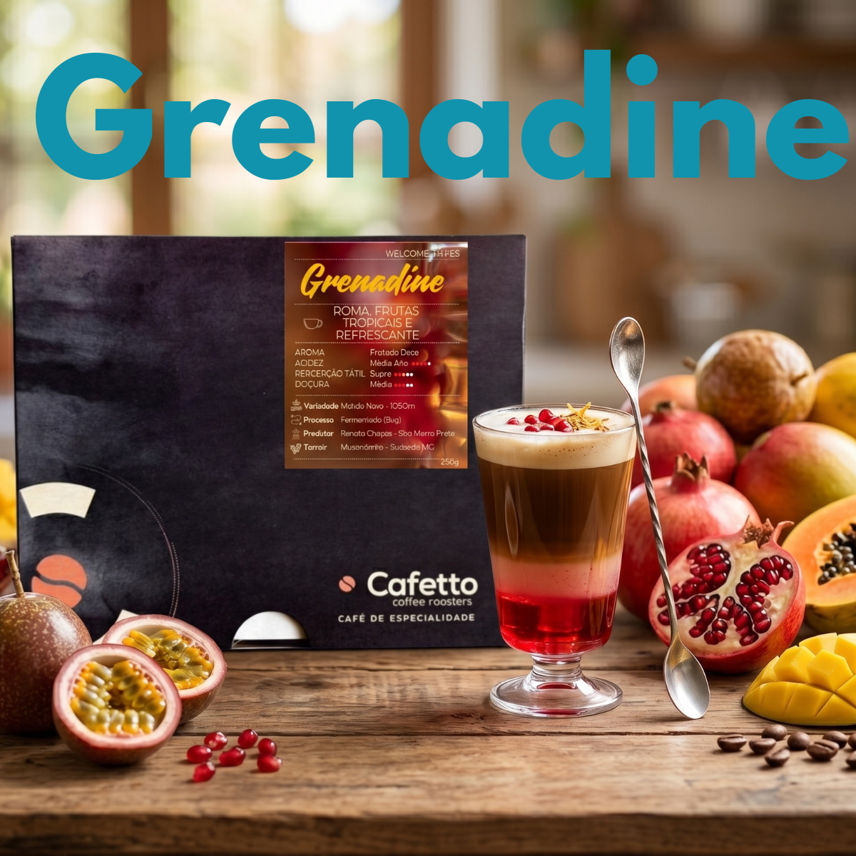 Café especial Grenadine Cafetto 250g em grãos