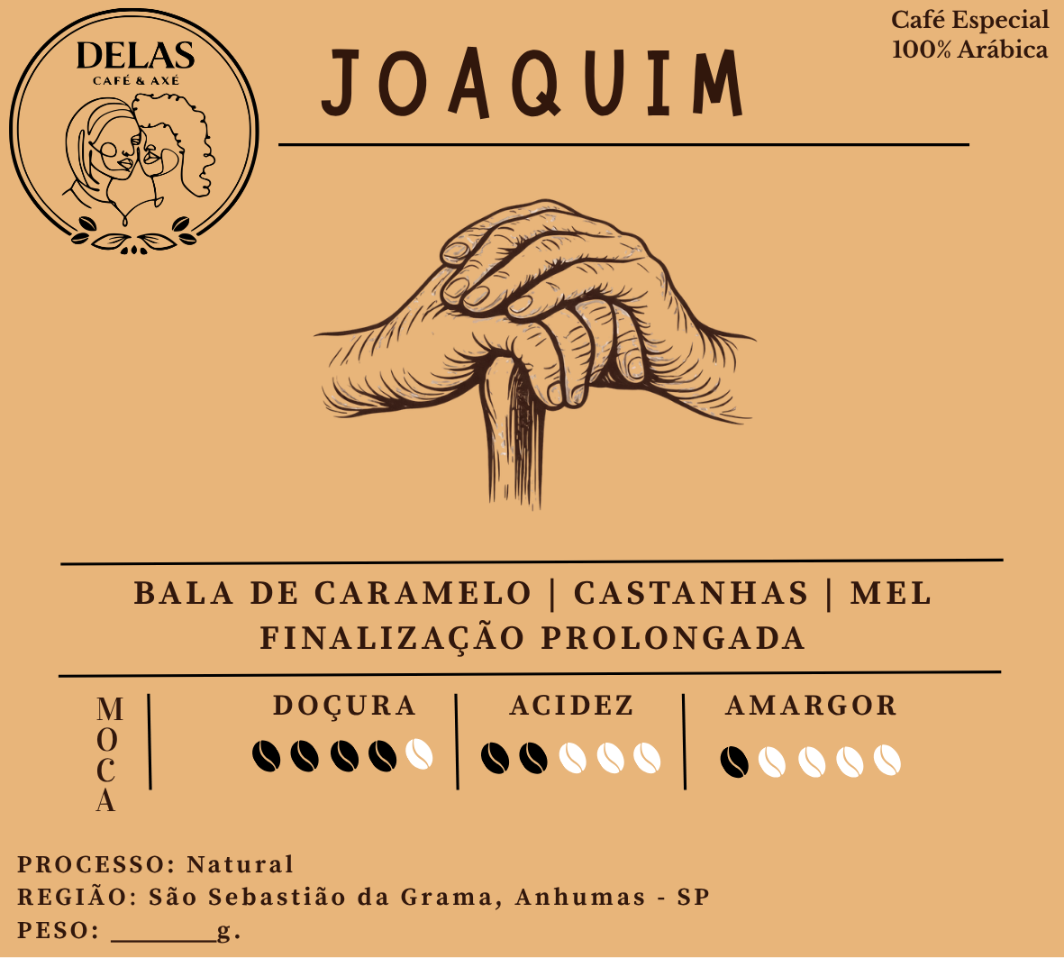 Café Especial JOAQUIM Delas Café e Axé