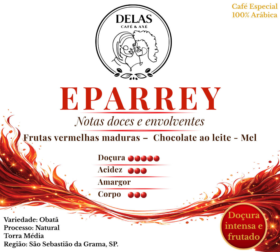 Café Especial EPARREY Delas Café e Axé em grãos