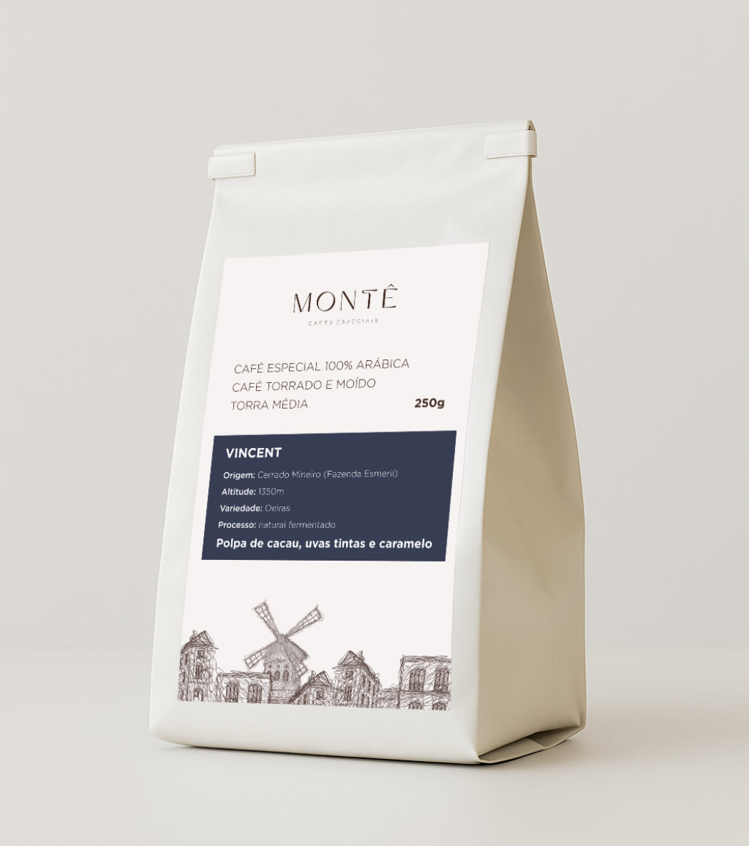 Café Especial Moído Torra Média 100% Arábica | Vincent 250g