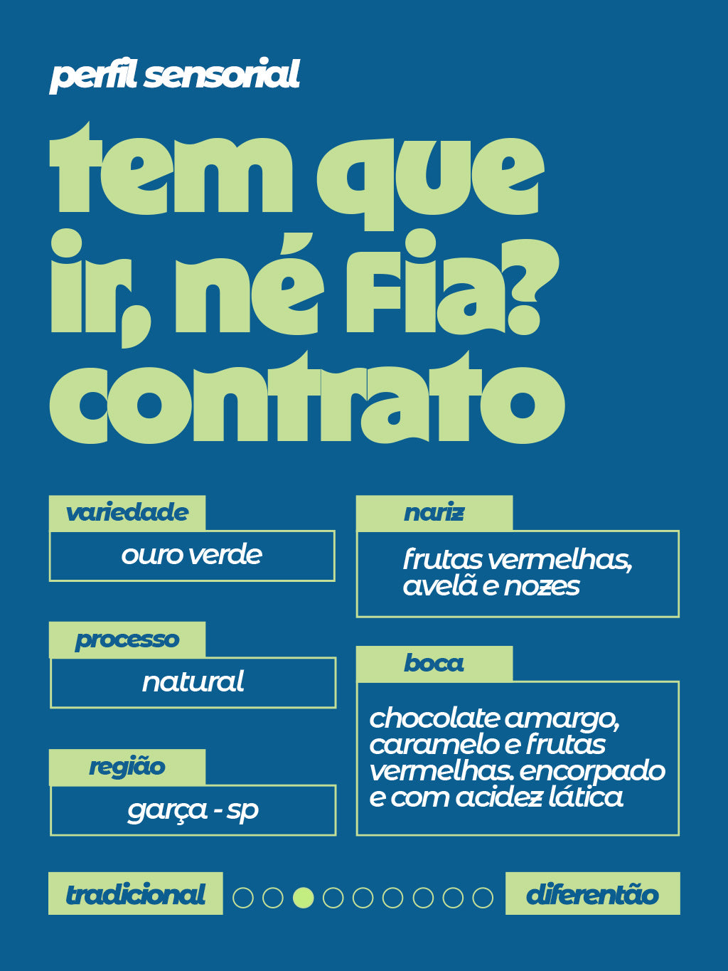 Café Especial Tem que ir, né fia? Contrato Oli Cafés 250g