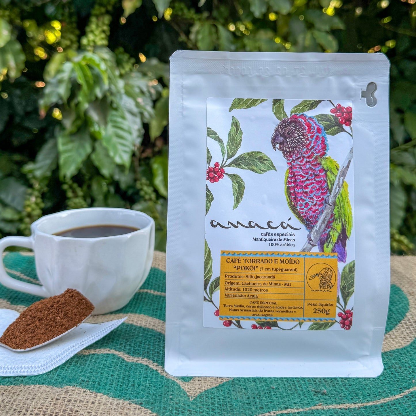 Café especial POKÕI torrado e moído 250g Anacá