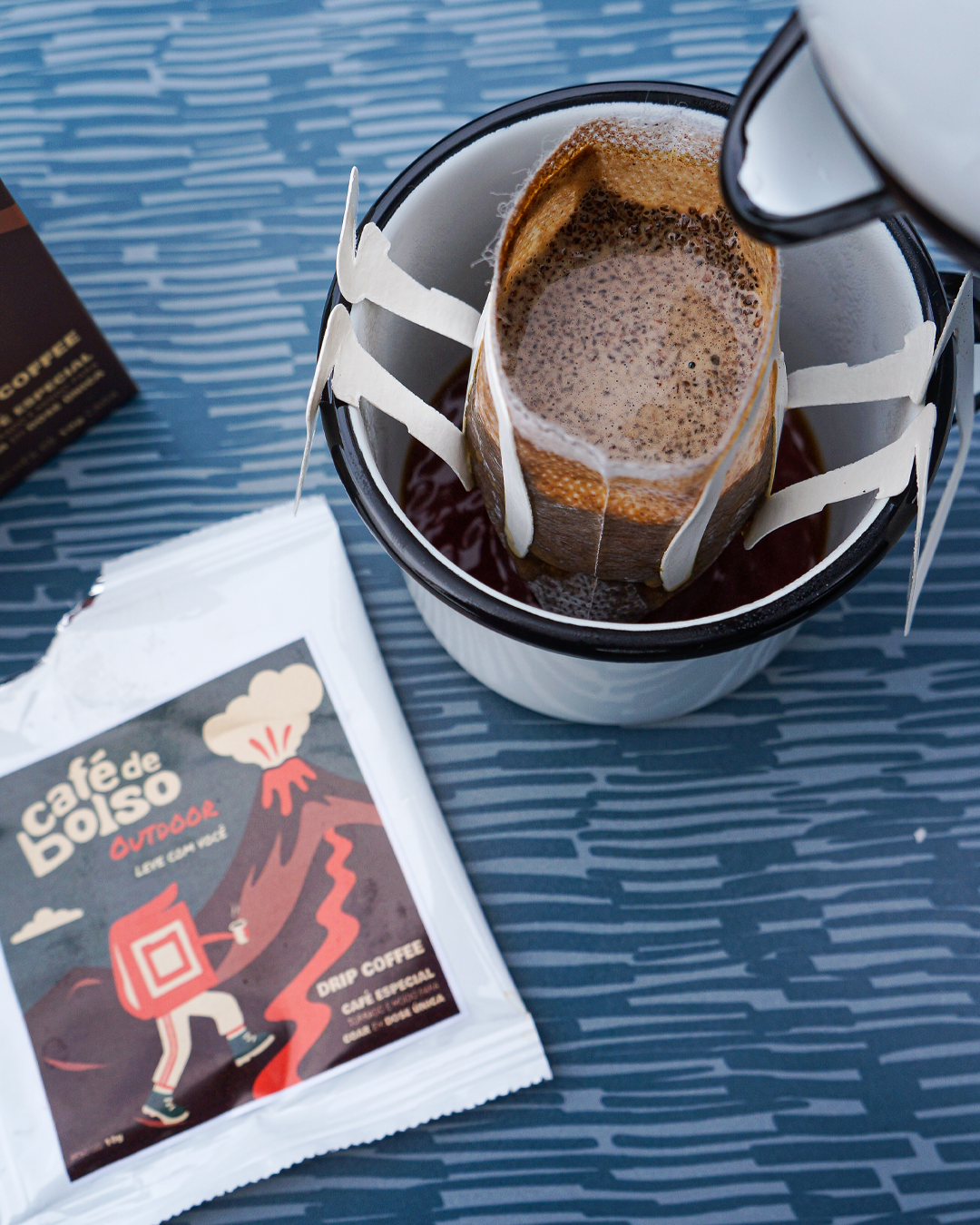 Café Especial Região Vulcânica Café de Bolso Outdoor Drip coffee caixa com 7 unidades de 10g cada