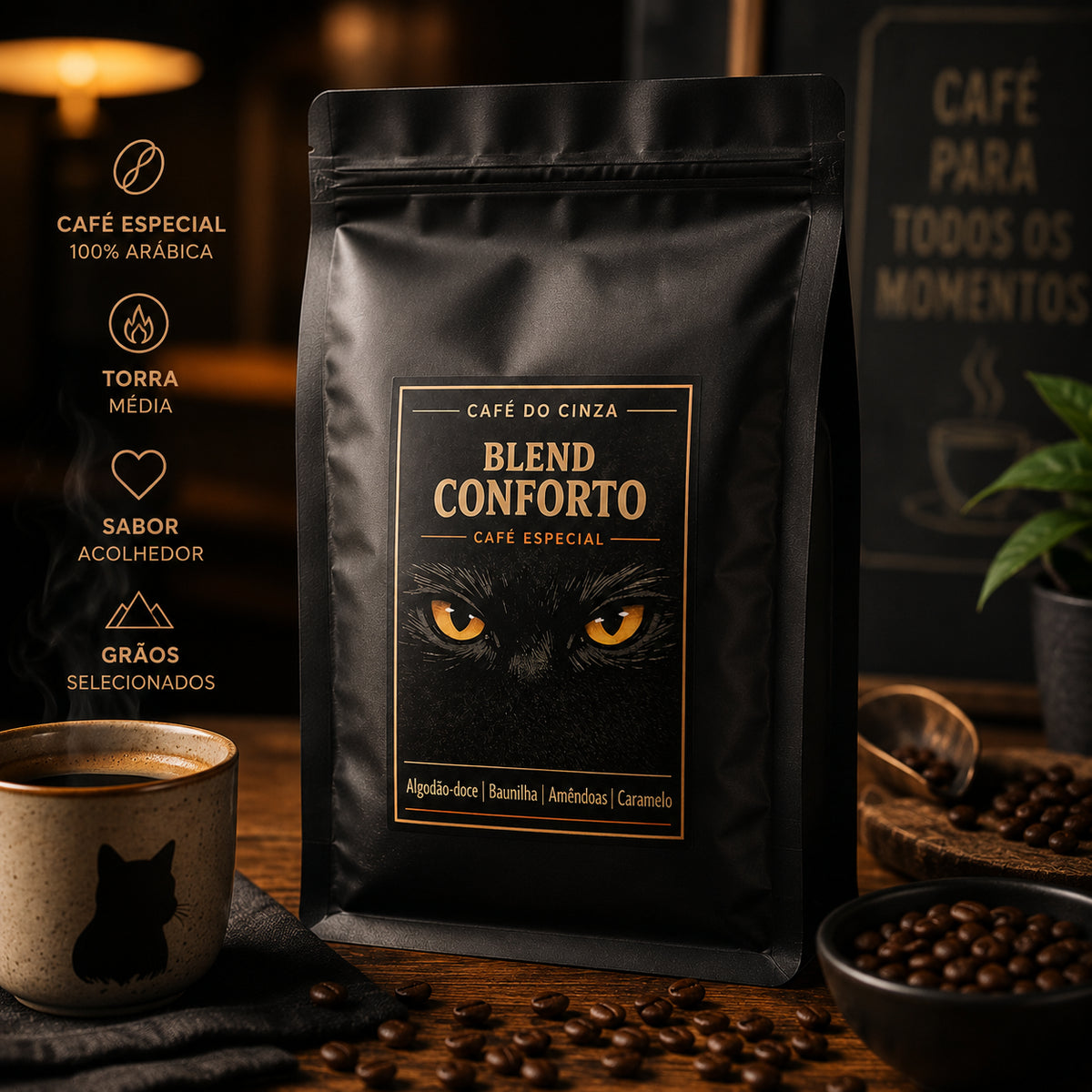 Cafe do Cinza Blend Conforto Grãos 250g