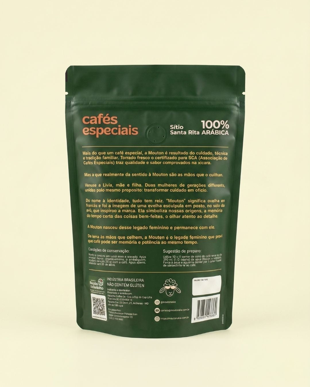 Café especial em Grãos Mouton Cafés 250g