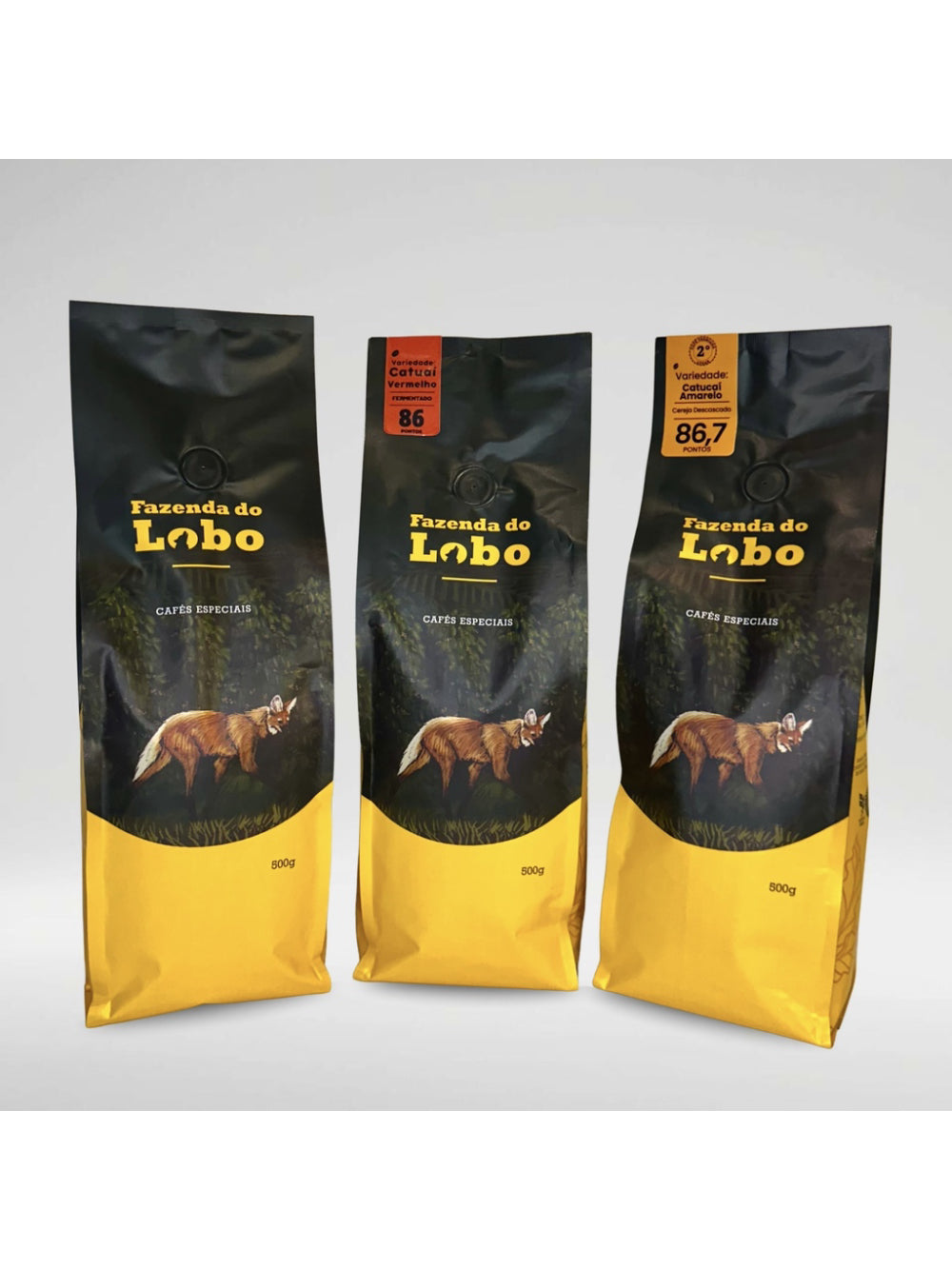 Kit 3em1 Café Especial 500g 3 Unidades Fazenda do Lobo