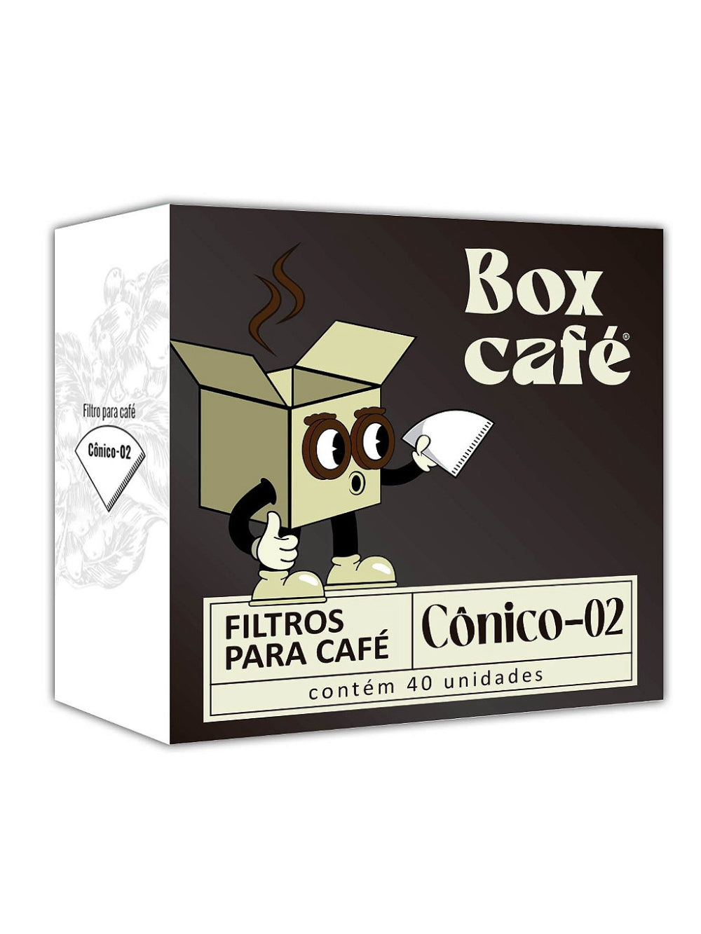 Filtro de papel cônico V60 02 40un compatível com Hario V60 e outros métodos cônicos