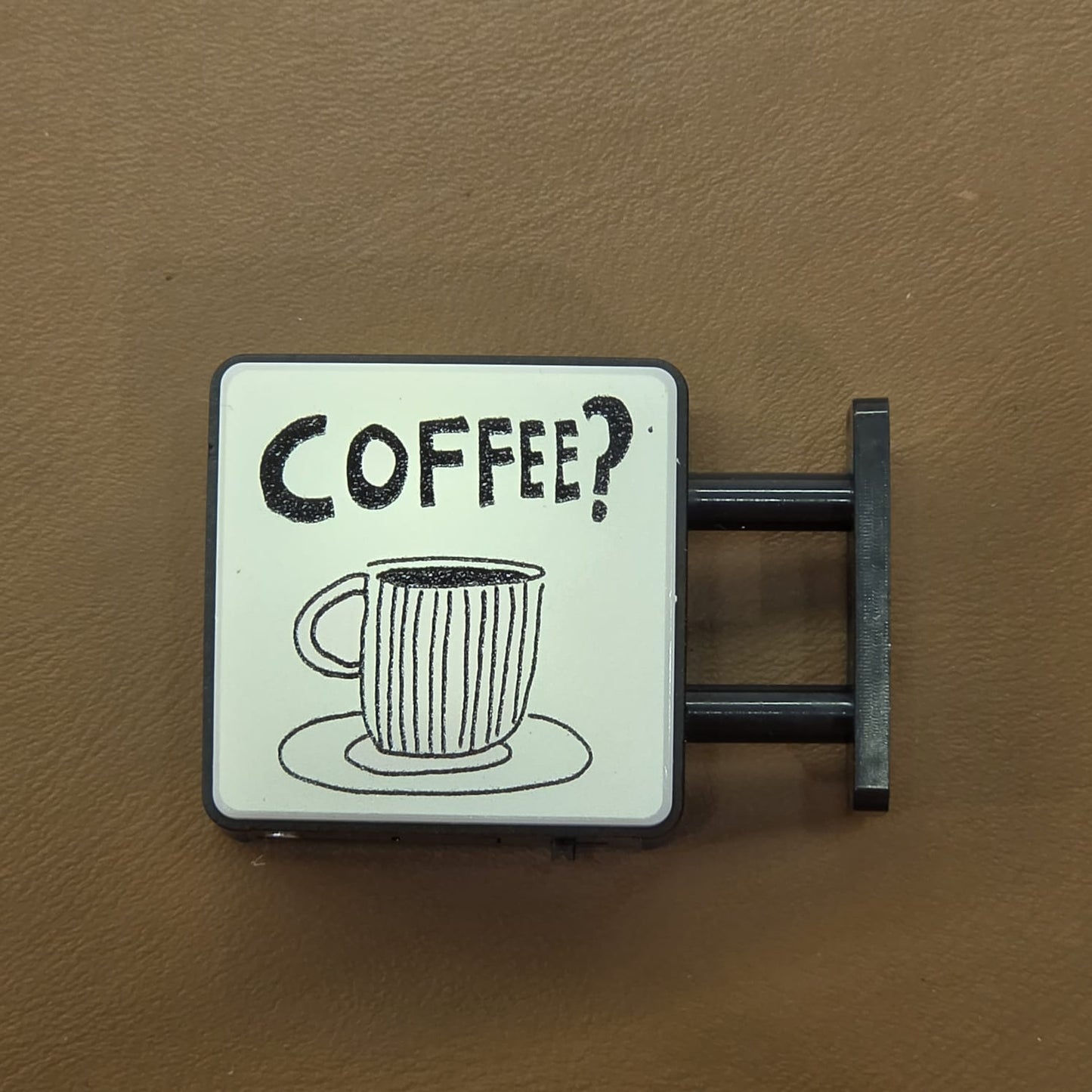 Mini placa decorativa magnética Coffee xícara