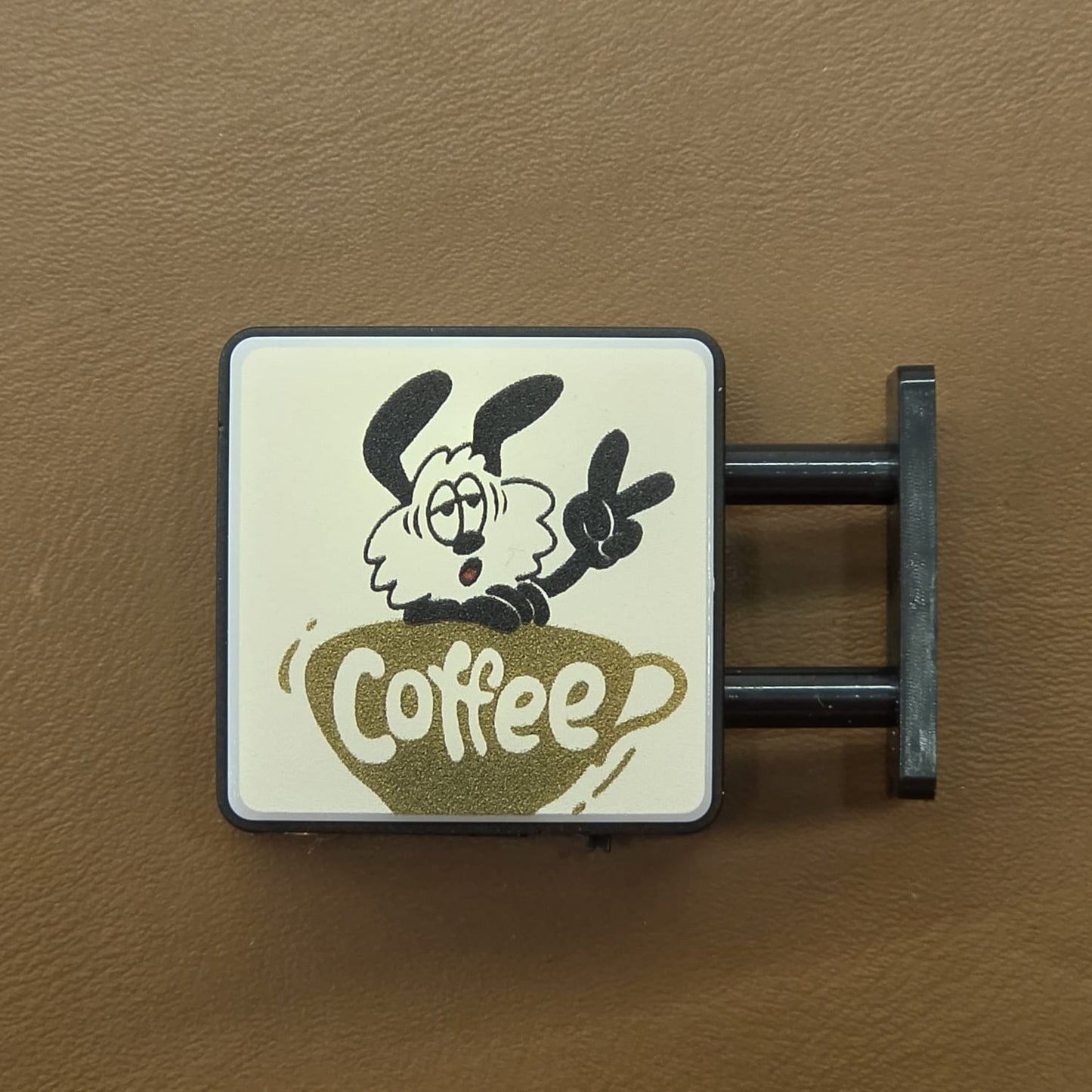 Mini placa decorativa magnética Coffee Coiote