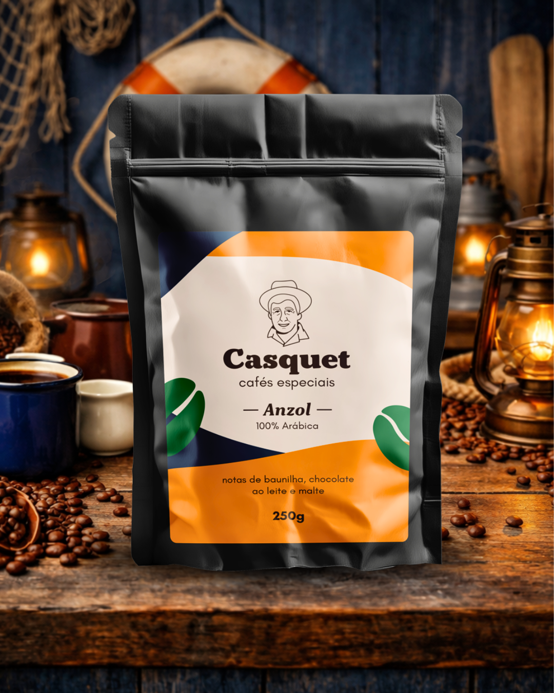 Café Especial 100% Arábica 84+ Pontos 250g | Casquet Anzol Torrado