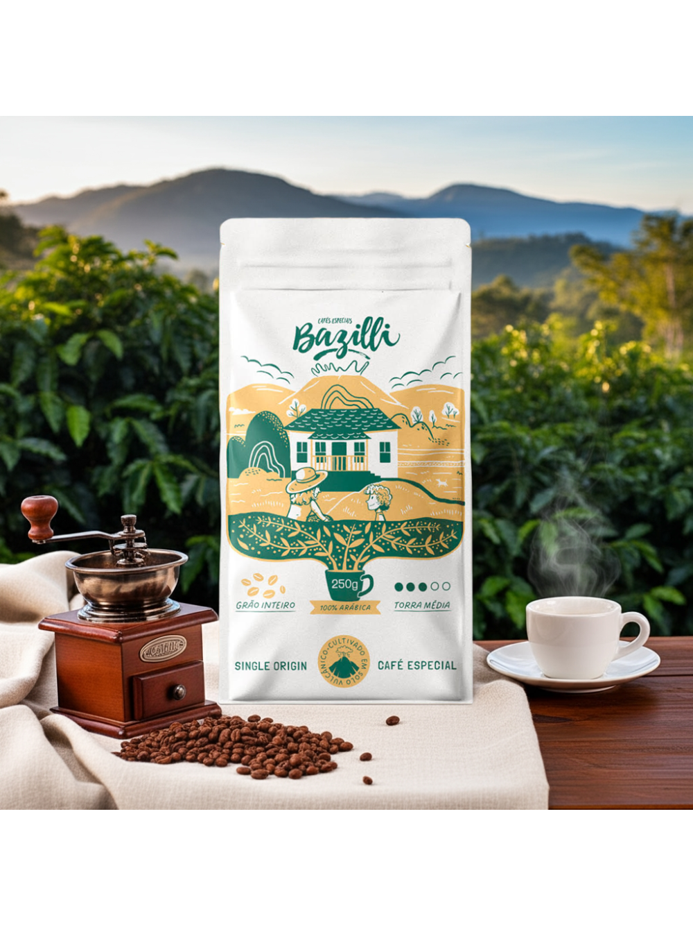 Café Bazilli Torrado em Grãos 250g