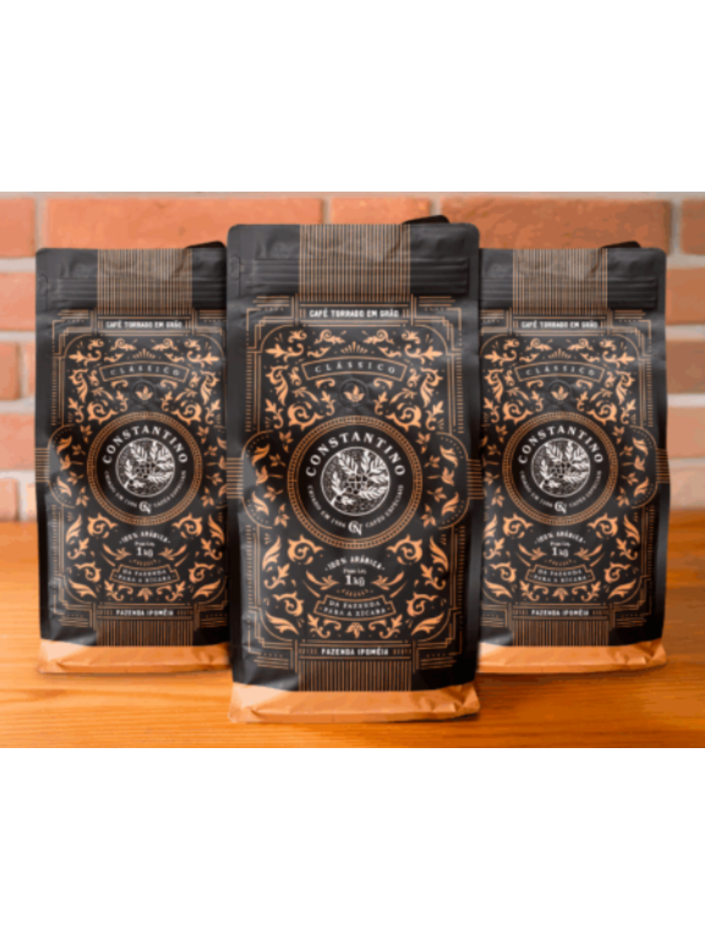 Kit 3 Unidades de Café Constantino 1kg Grãos