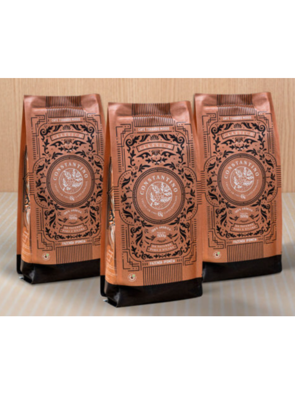 Kit 3 Unidades de Café Constantino 500g Moído