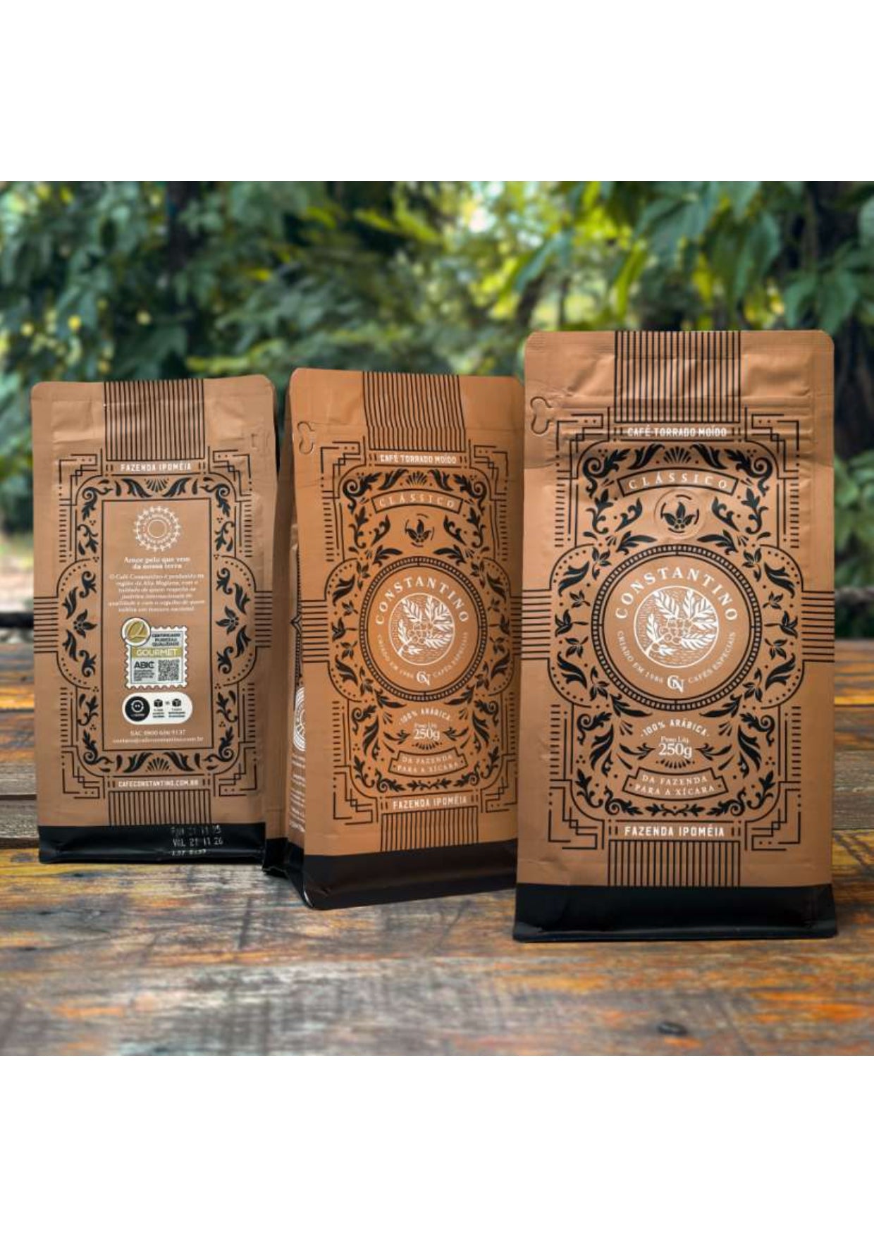 Kit 3 Unidades de Café Constantino 250g Moído