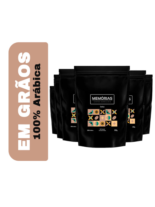 Memórias Cafés Especiais Kit 6 Café Especial Grãos 3 Kg