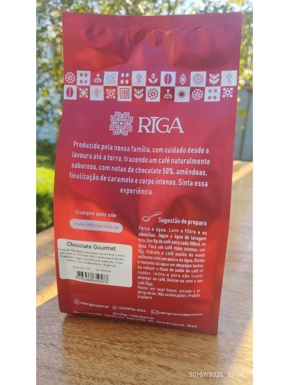Café Riga Gourmet 250g em grãos