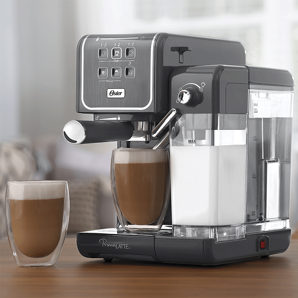 Cafeteira Máquina Espresso Oster PrimaLatte Touch Cinza