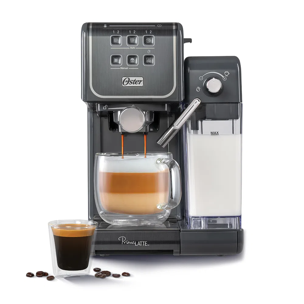 Cafeteira Máquina Espresso Oster PrimaLatte Touch Cinza