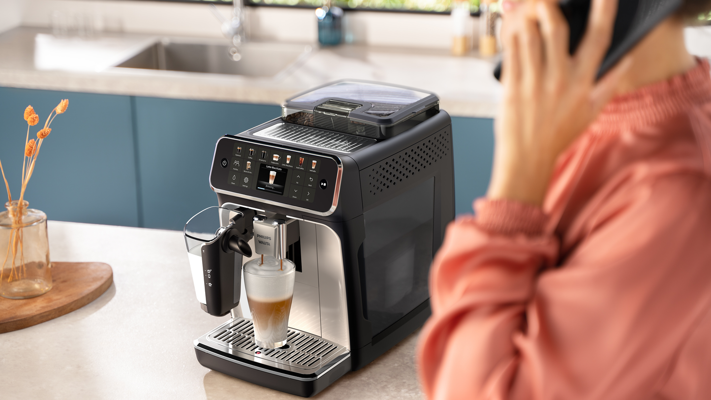 Maquina Cafeteira Philips Walita Expresso Italiana Super Automática 4400 Serie Latte 12 Bebidas