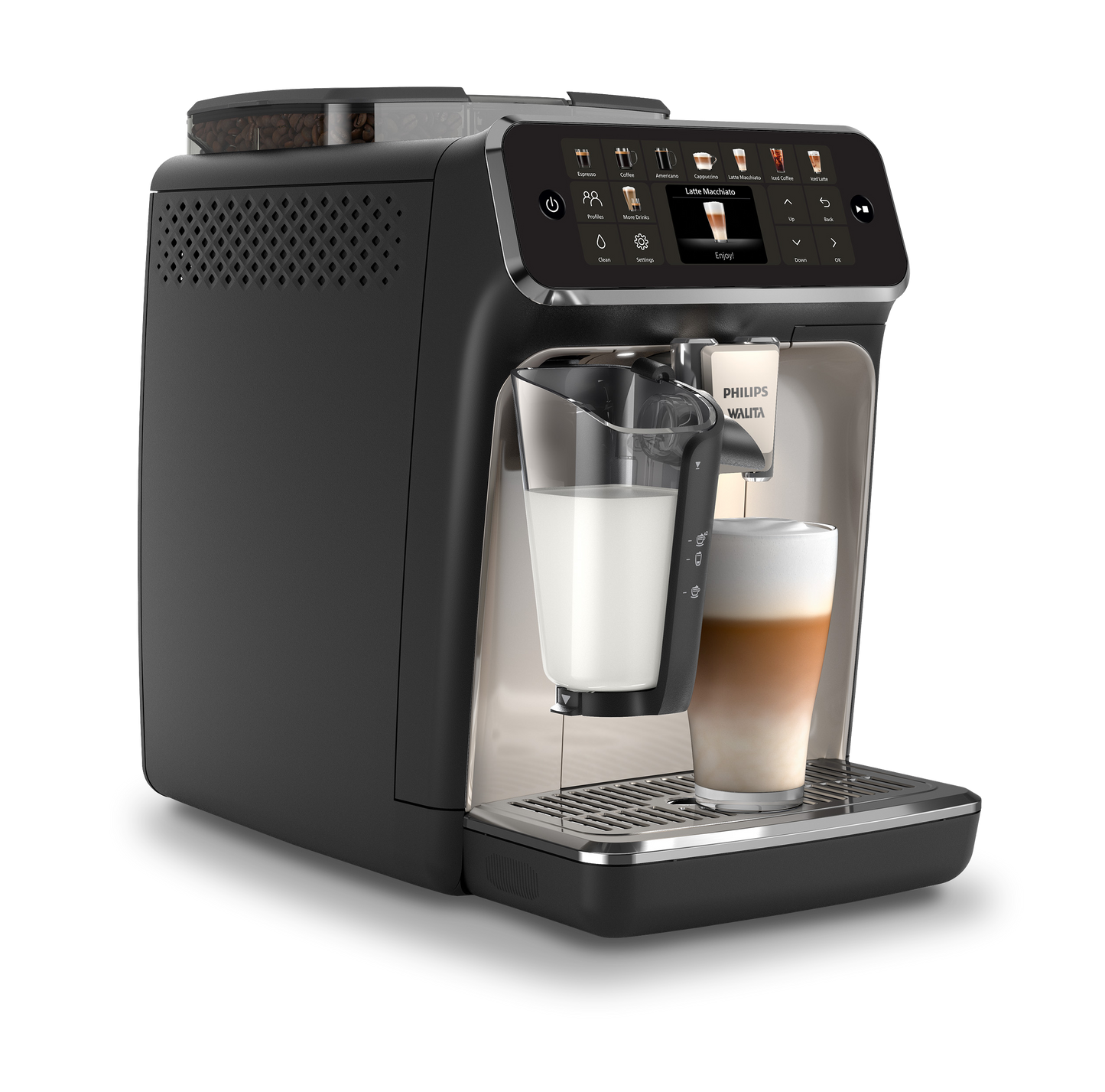 Maquina Cafeteira Philips Walita Expresso Italiana Super Automática 4400 Serie Latte 12 Bebidas
