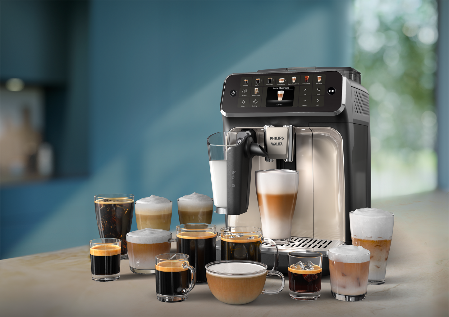 Maquina Cafeteira Philips Walita Expresso Italiana Super Automática 4400 Serie Latte 12 Bebidas