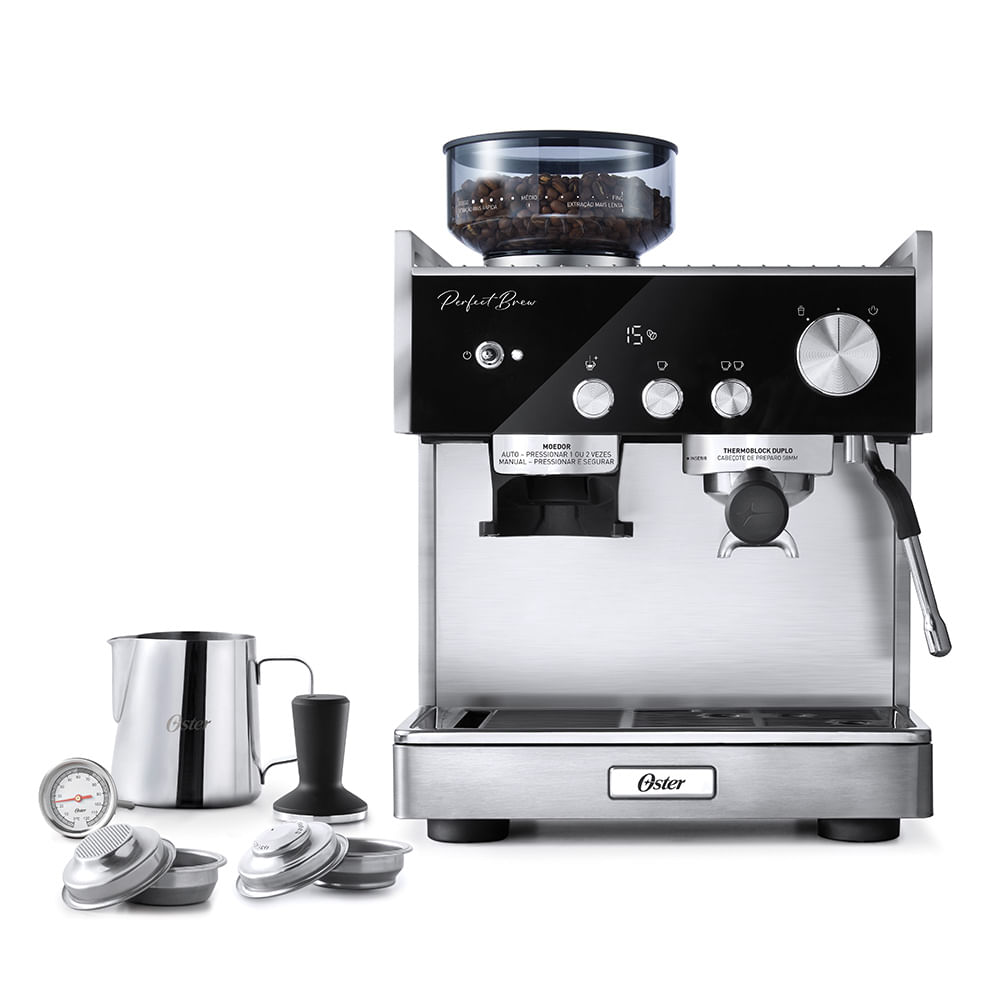 Máquina Cafeteira Espresso Manual Oster Perfect Brew Máxima